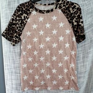 Leopard Star Top